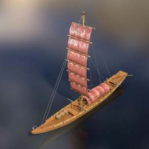 现代帆船3D模型下载